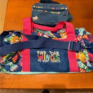Girl Scout Colorful Floral Duffel Bag. Girl Scout Koala belt bag ( never used )